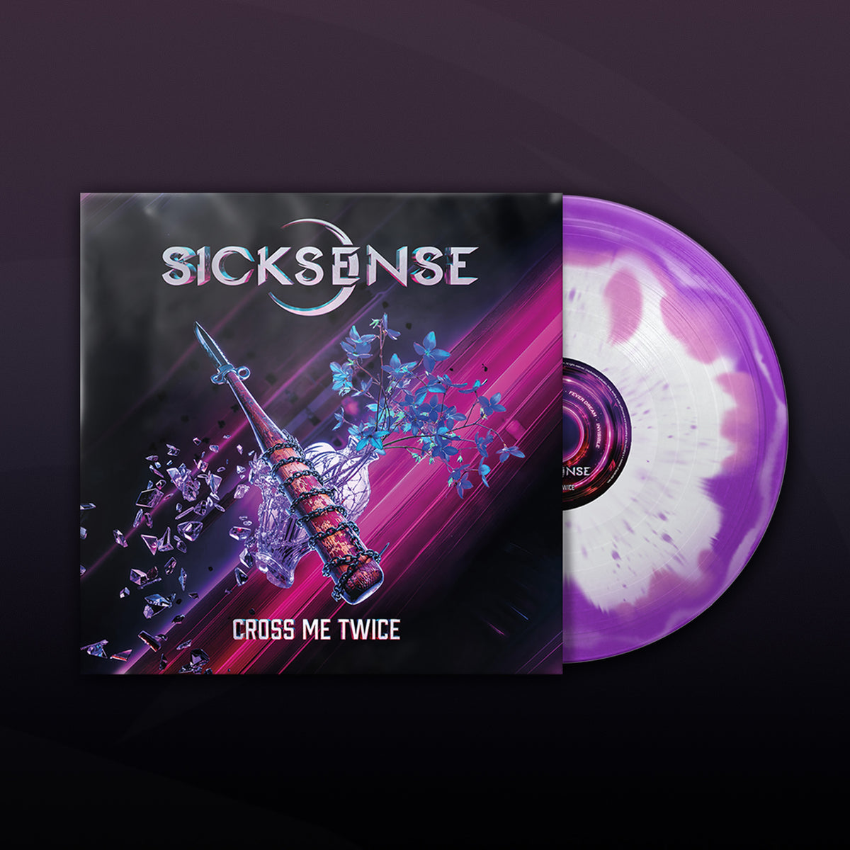 Cross Me Twice White/Purple Merge Vinyl w/ Signed Booklet